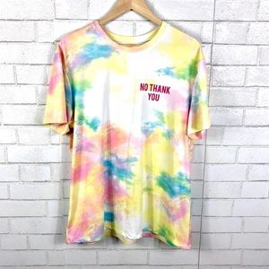 Cold Crush Tie Dye No Thank You Graphic T-Shirt